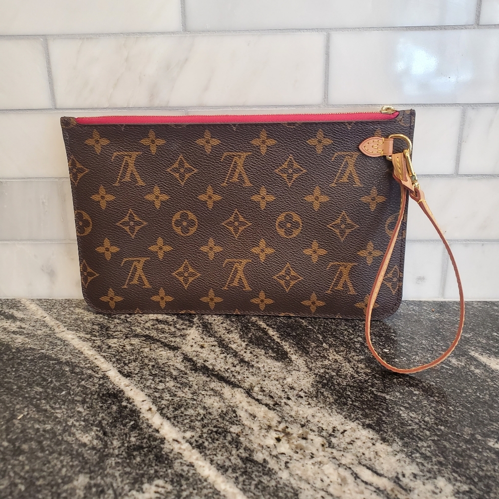 Louis Vuitton Red and Tan Monogram Bag